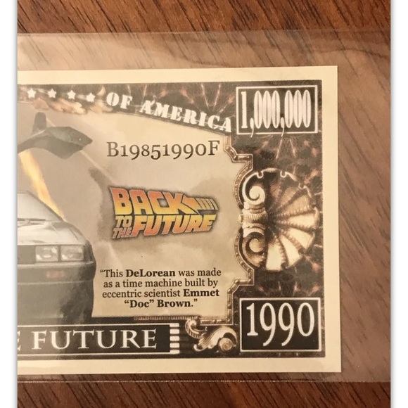 BRAND NEW!💯 BACK TO THE FUTURE NOVELTY NOTE WITH 4 GLOSSY POSTERS BUNDLE SET!🤩 - Picture 3 of 12